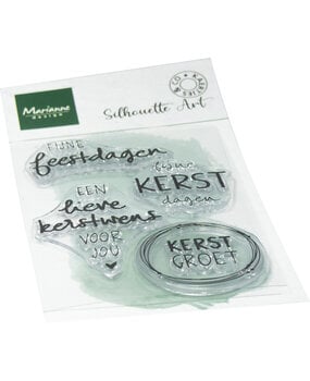Marianne Design Clear Stamps Kerstwensen by Kaertjes & Co (CS1182)