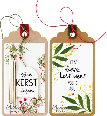 Marianne Design Clear Stamps Kerstwensen by Kaertjes & Co (CS1182)