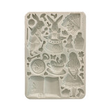 Stamperia Alice in Christmas A5 Silicon Mould (KACMA572)