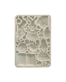 Stamperia Alice in Christmas A5 Silicon Mould (KACMA572)