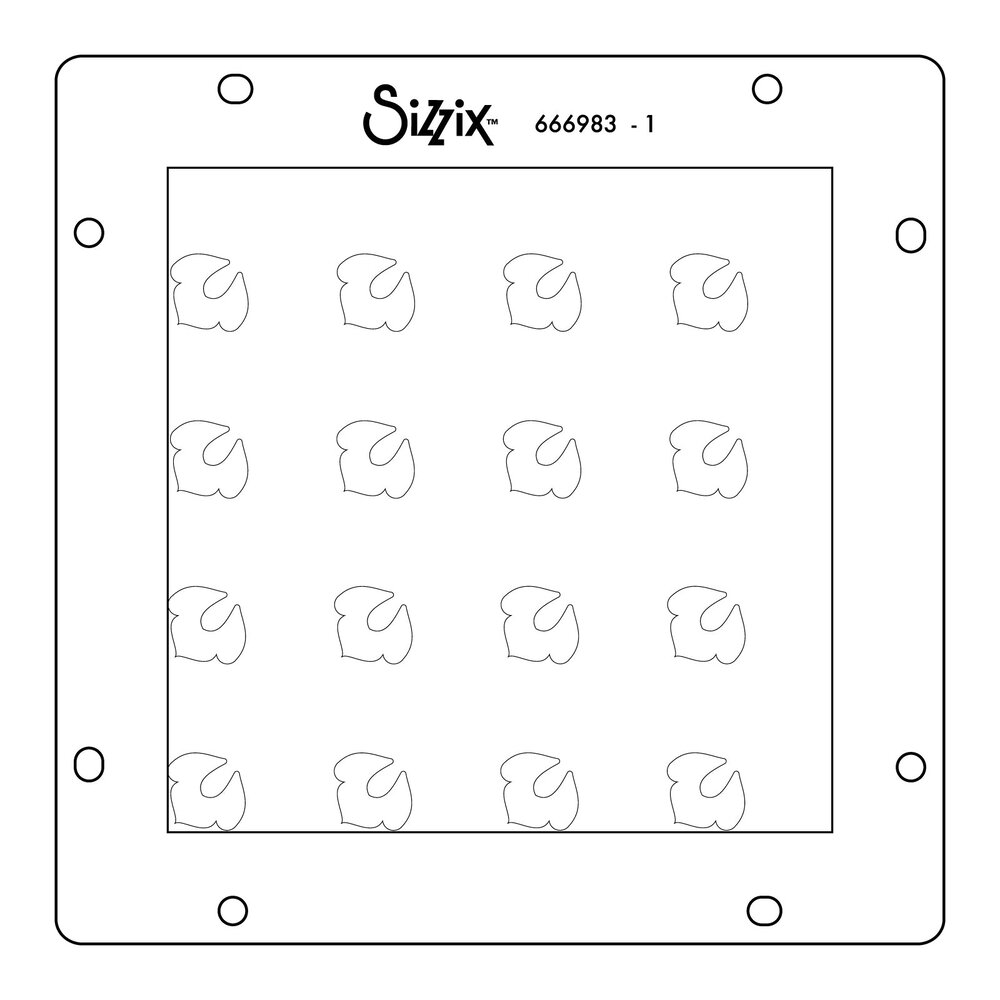 Sizzix Flower Power Rotating Stencils (1pcs) (666983)
