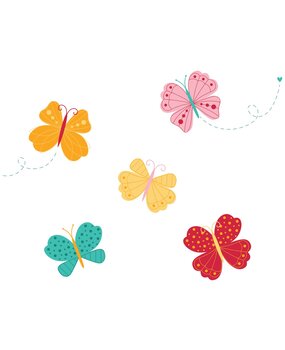 Sizzix Clear Stamps by Catherine Pooler Bright Butterflies #1 (14pcs) (666992)