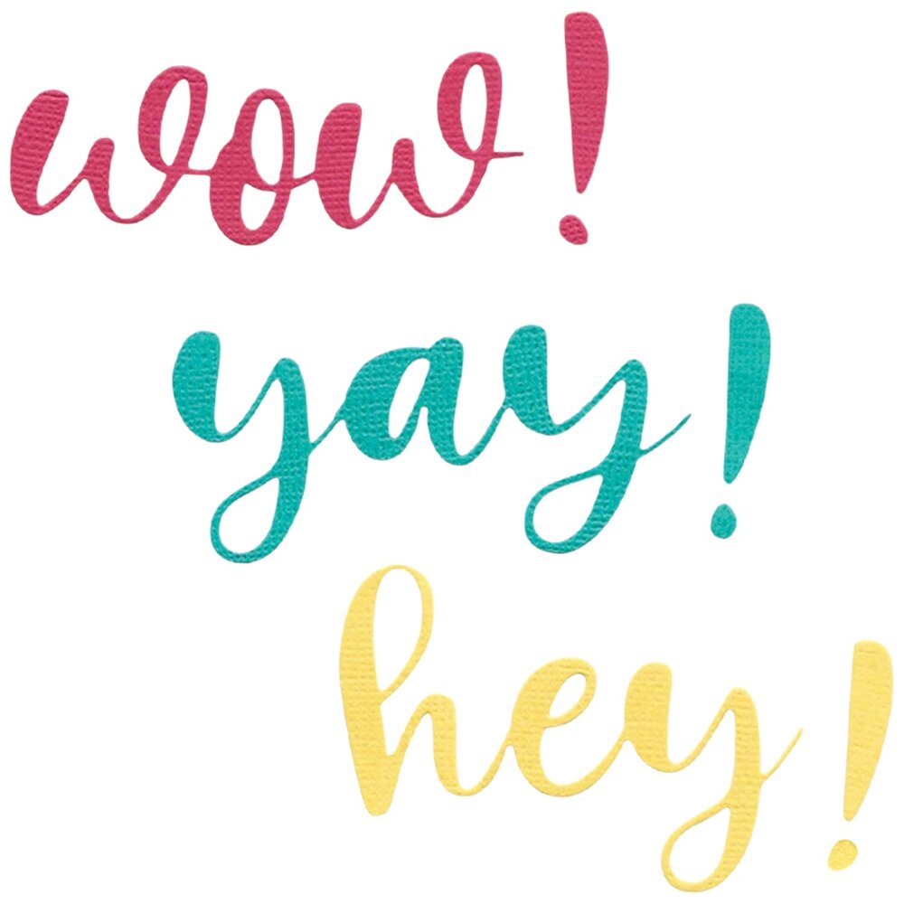 Sizzix Thinlits Die by Catherine Pooler Exclamation Word Dies (3pcs) (666993)