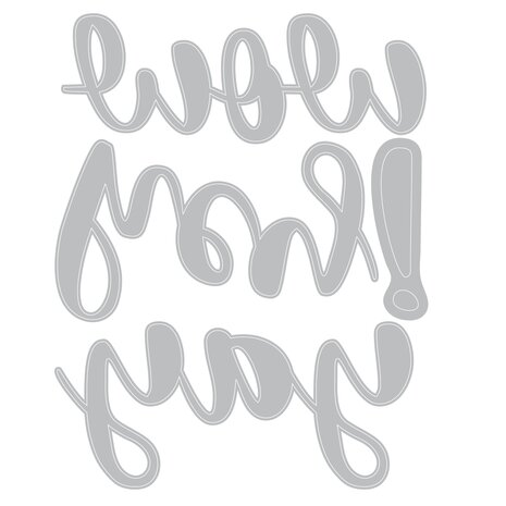 Sizzix Thinlits Die by Catherine Pooler Exclamation Word Dies (3pcs) (666993)