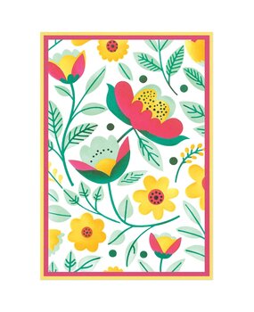 Sizzix Layered Stencils by Catherine Pooler A6 Happy Garden #2 (4pcs) (666996)