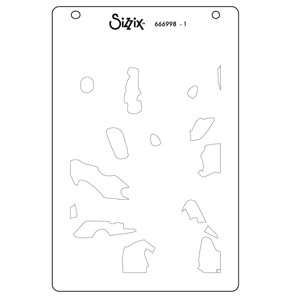 Sizzix Layered Stencils by Catherine Pooler A6 Paper Scraps (4pcs) (666998)