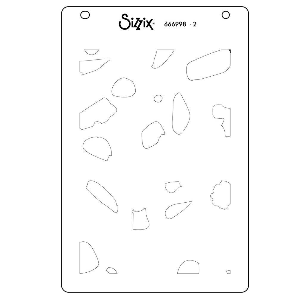 Sizzix Layered Stencils by Catherine Pooler A6 Paper Scraps (4pcs) (666998)