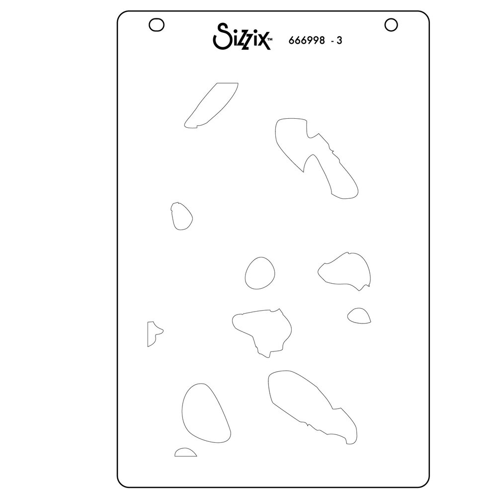 Sizzix Layered Stencils by Catherine Pooler A6 Paper Scraps (4pcs) (666998)