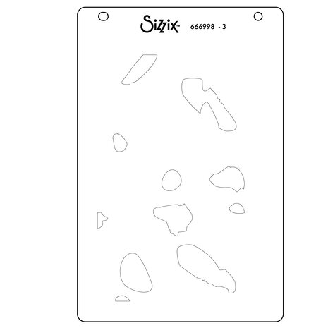 Sizzix Layered Stencils by Catherine Pooler A6 Paper Scraps (4pcs) (666998)