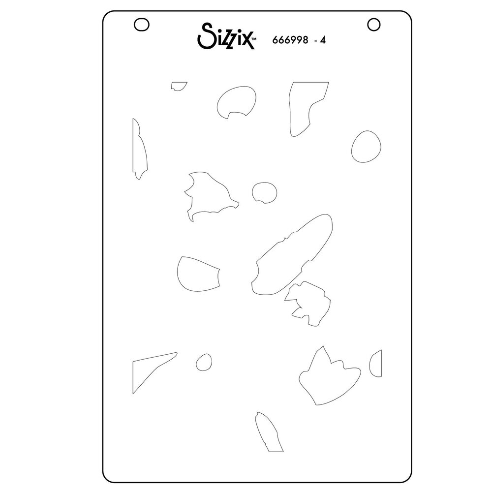 Sizzix Layered Stencils by Catherine Pooler A6 Paper Scraps (4pcs) (666998)