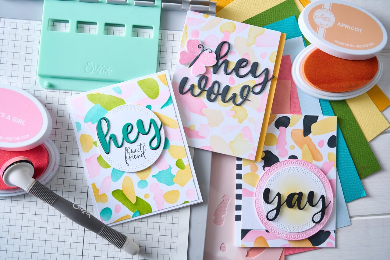 Sizzix Layered Stencils by Catherine Pooler A6 Paper Scraps (4pcs) (666998)