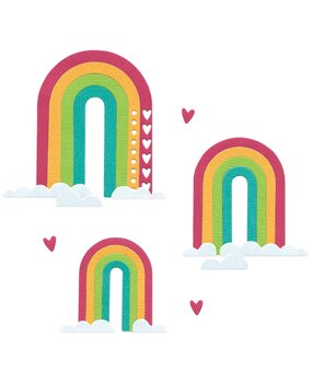 Sizzix Thinlits Die by Catherine Pooler Rainbow Arches (14pcs) (666999) Sizzix Thinlits Die by Catherine Pooler Rainbow Arches (14pcs) (666999)