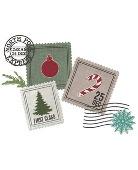 Sizzix Framelits Die w/Stamps by 49 and Market Special Delivery (11+27pcs) (667009)