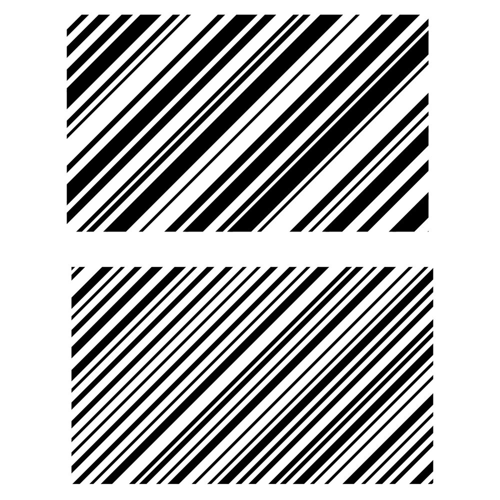Sizzix Clear Stamps by 49 and Market Candy Stripes (2pcs) (667010)