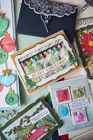 Sizzix Clear Stamps by 49 and Market Candy Stripes (2pcs) (667010)