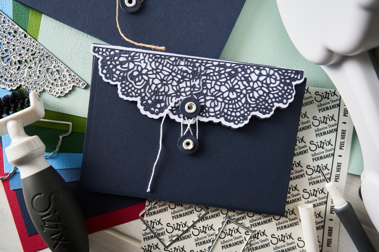 Sizzix Thinlits Die by 49 and Market Laced Folio (10pcs) (667014)