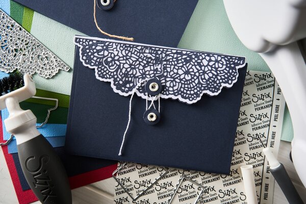 Sizzix Thinlits Die by 49 and Market Laced Folio (10pcs) (667014)