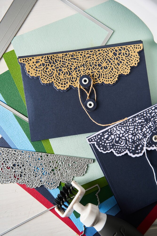 Sizzix Thinlits Die by 49 and Market Laced Folio (10pcs) (667014)