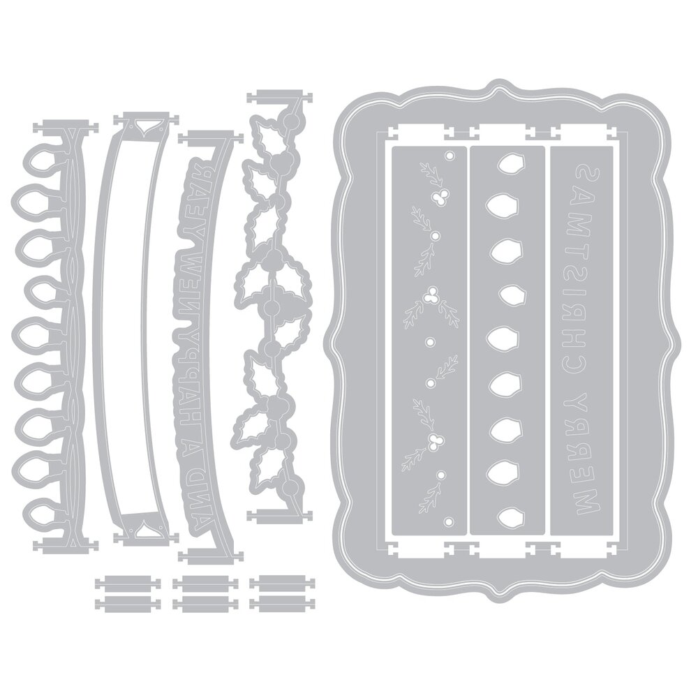 Sizzix Thinlits Die by 49 and Market Snap and Swap Merry Christmas (15pcs) (667016)