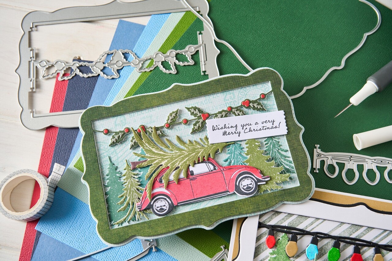 Sizzix Thinlits Die by 49 and Market Snap and Swap Merry Christmas (15pcs) (667016)