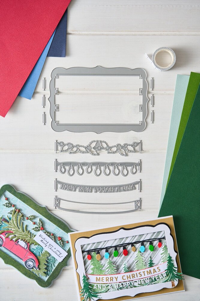 Sizzix Thinlits Die by 49 and Market Snap and Swap Merry Christmas (15pcs) (667016)