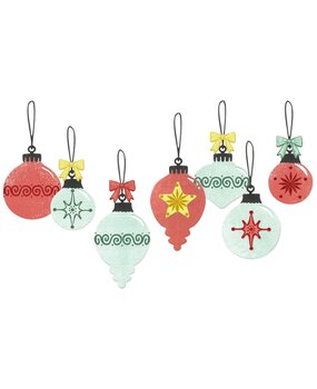 Sizzix Framelits Die w/Stamps by 49 and Market Baubles (11+19pcs) (667019)