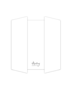 Mintay Basic Gate Fold Card Base White (5pcs) (MT-BASIC-C47)