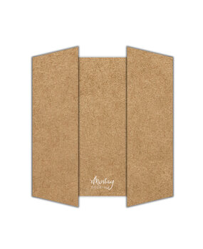 Mintay Basic Gate Fold Card Base Kraft (5pcs) (MT-BASIC-C48)