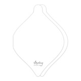 Mintay Basic Bauble Card Base White (5pcs) (MT-BASIC-C43)