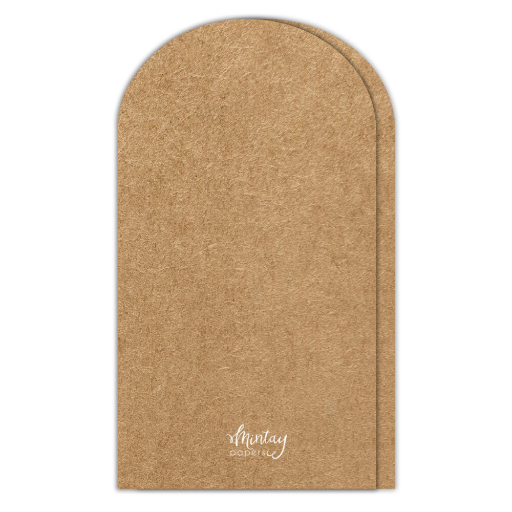 Mintay Basic Arch Card Base Kraft (5pcs) (MT-BASIC-C52)