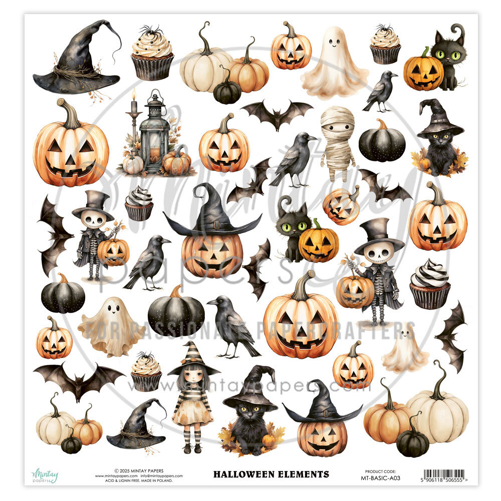 Mintay Basic 12x12 Inch Elements Halloween (MT-BASIC-A03)