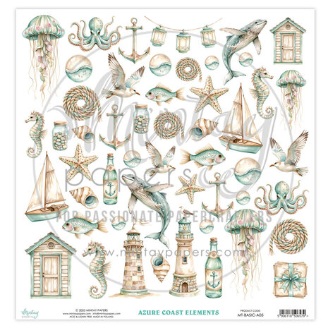 Mintay Basic 12x12 Inch Elements Azure Coast (MT-BASIC-A05)