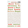 Mintay Holly Jolly 6x12 Inch Paper Stickers Words (MT-HOL-13)