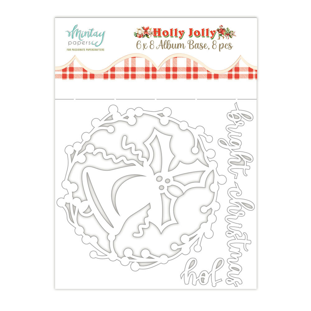 Mintay Holly Jolly 6x8 Inch Album Base (8pcs) (MT-HOL-10)