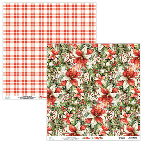 Mintay Holly Jolly 8x8 Inch Scrapbooking Paper Pad (MT-HOL-08)