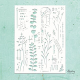 Mintay Kreativa Stencil 6x8 Inch Mixed 9 (MTK-STEN-58) Mintay Kreativa Stencil 6x8 Inch Mixed 9 (MTK-STEN-58)