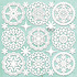 Chippies Decor 12x12 Inch Winter Doilies (MT-CHIP2-D108)
