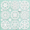Mintay Chippies Decor 12x12 Inch Winter Doilies (MT-CHIP2-D108) Mintay Chippies Decor 12x12 Inch Winter Doilies (MT-CHIP2-D108)
