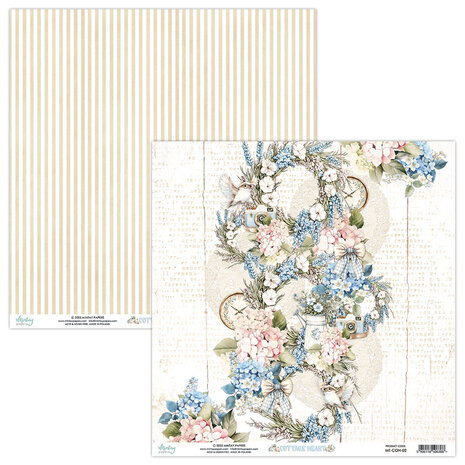 Mintay Cottage Heart 12x12 Inch Scrapbooking Paper Set (MT-COH-07)