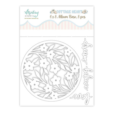 Mintay Cottage Heart 6x8 Inch Album Base (8pcs) (MT-COH-10)
