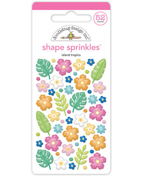 Doodlebug Design Summer Fun Island Tropics Shape Sprinkles (8892)