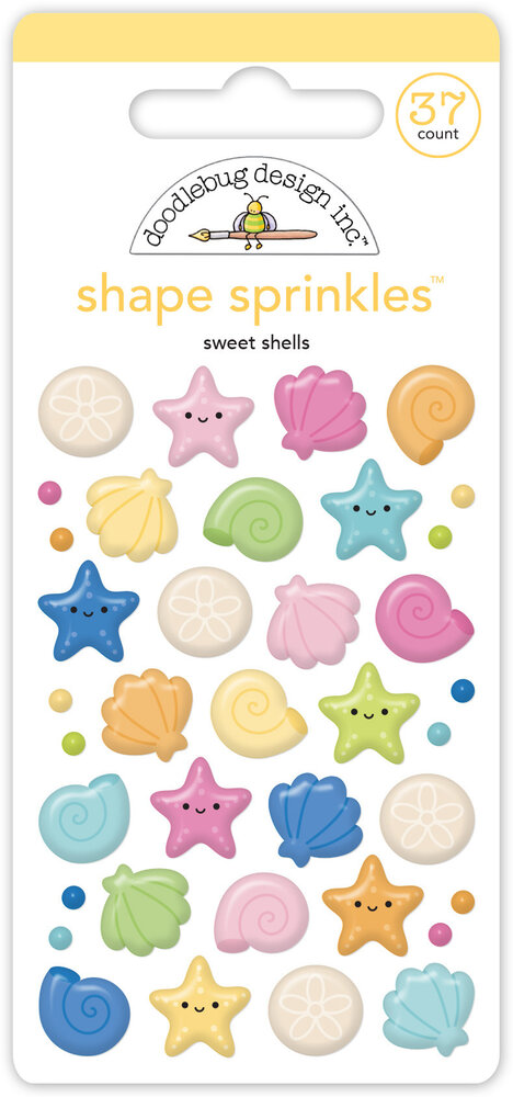 Doodlebug Design Summer Fun Sweet Shells Shape Sprinkles (8893)