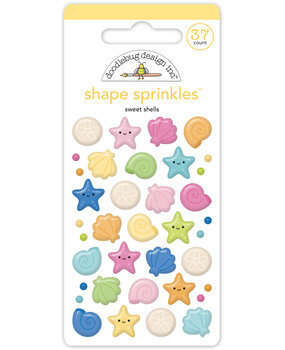 Doodlebug Design Summer Fun Sweet Shells Shape Sprinkles (8893)