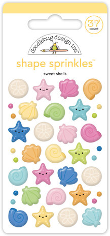 Doodlebug Design Summer Fun Sweet Shells Shape Sprinkles (8893)