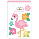 Doodlebug Design Summer Fun Flora Flamingo Doodle-Pops (8896)