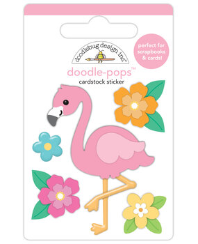 Doodlebug Design Summer Fun Flora Flamingo Doodle-Pops (8896)