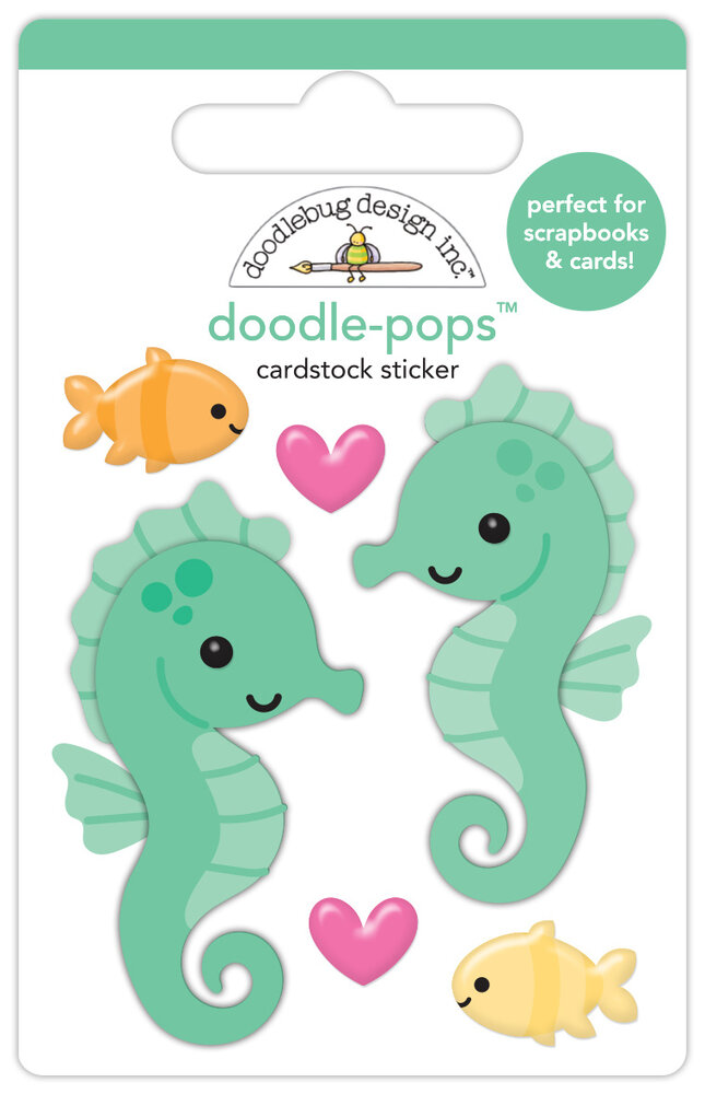 Doodlebug Design Summer Fun Sam & Sally Seahorse Doodle-Pops (8901) Doodlebug Design Summer Fun Sam & Sally Seahorse Doodle-Pops (8901)