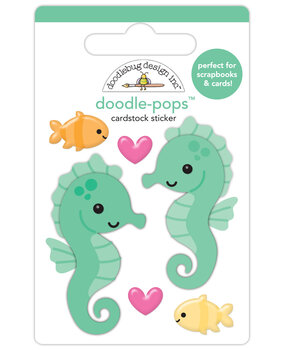 Doodlebug Design Summer Fun Sam & Sally Seahorse Doodle-Pops (8901)