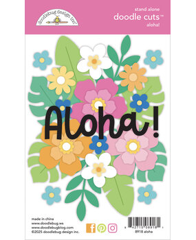 Doodlebug Design Summer Fun Aloha! Doodle Cuts (8918)