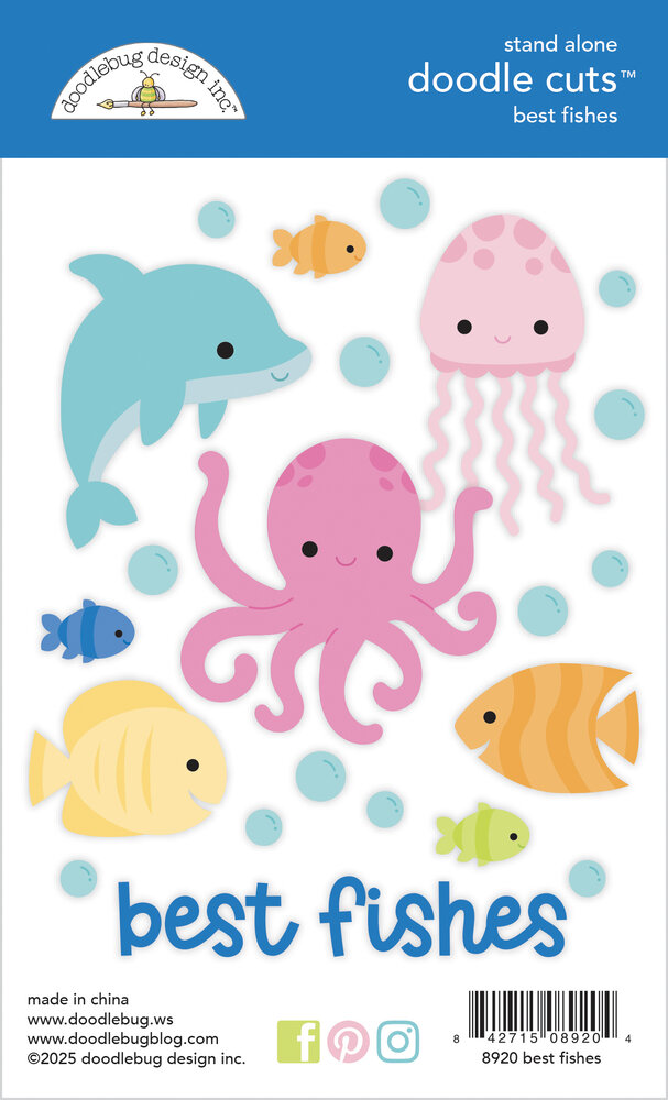 Doodlebug Design Summer Fun Best Fishes Doodle Cuts (8920) Doodlebug Design Summer Fun Best Fishes Doodle Cuts (8920)